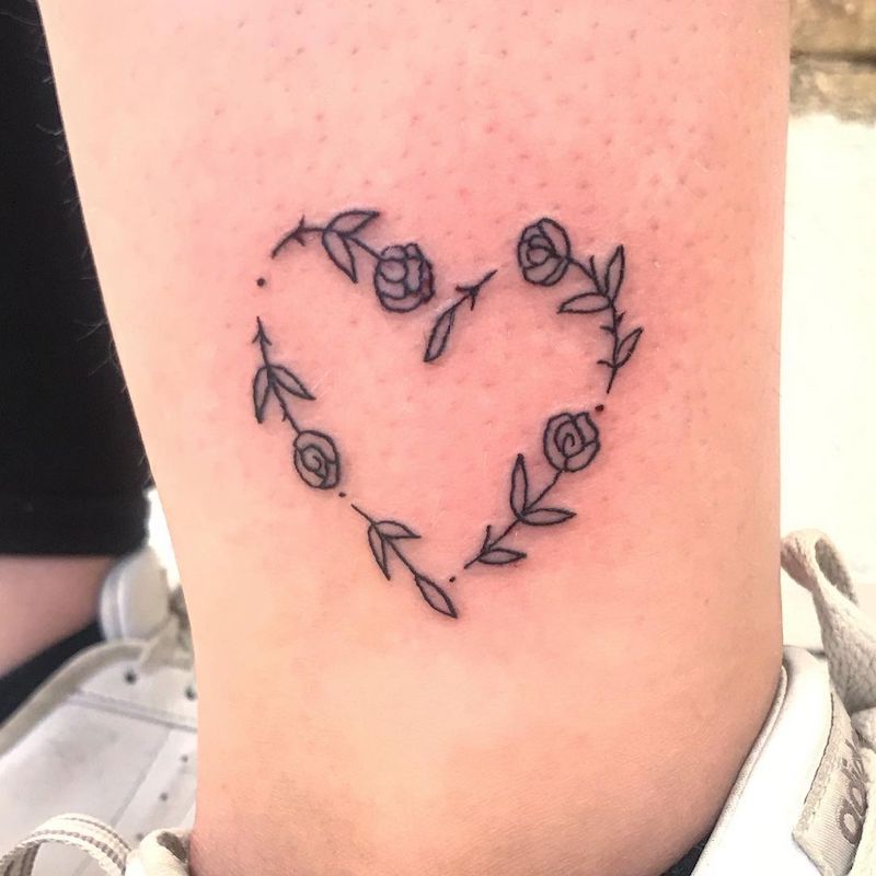 Idéias tatuagem Rose Corthle Heart