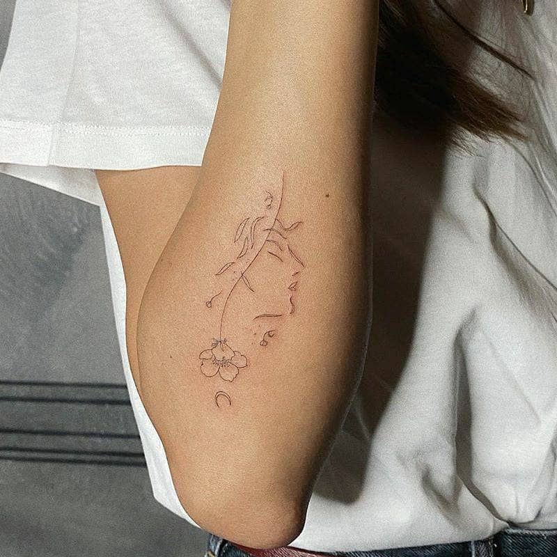Tatuagens no braço reversível