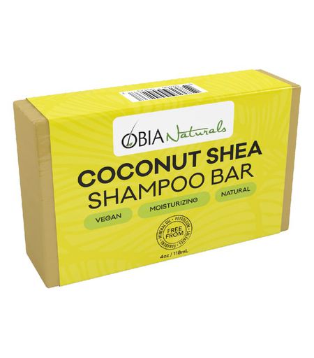 Barra de shampoo de coco e karité Obia Naturals