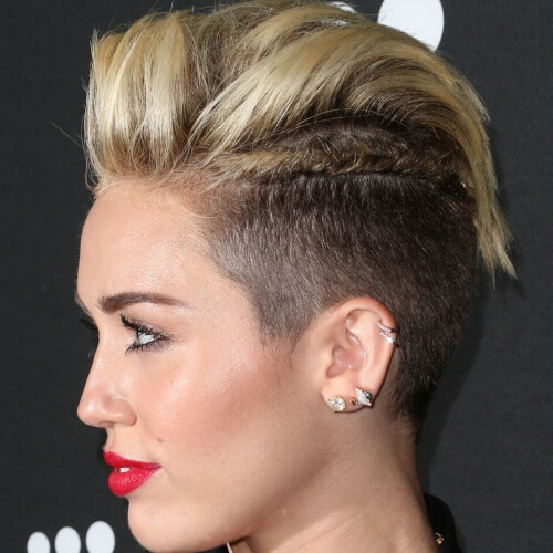 Corte de cabelo chocante Miley Cyrus