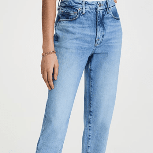 Jeans Good American Mom em jeans claro