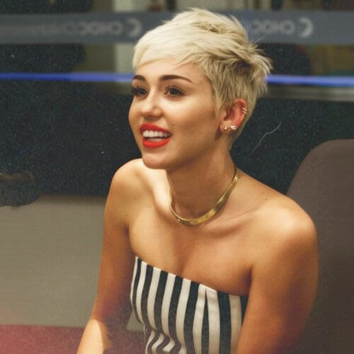 Corte de cabelo curto Miley Cyrus