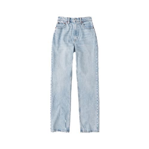 Abercrombie & amp; Calça jeans reta Fitch Ultra High Rise dos anos 90