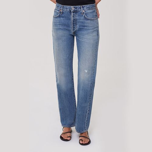 Emery Long Mid Rise Relaxed Straight Jean (US $ 258)