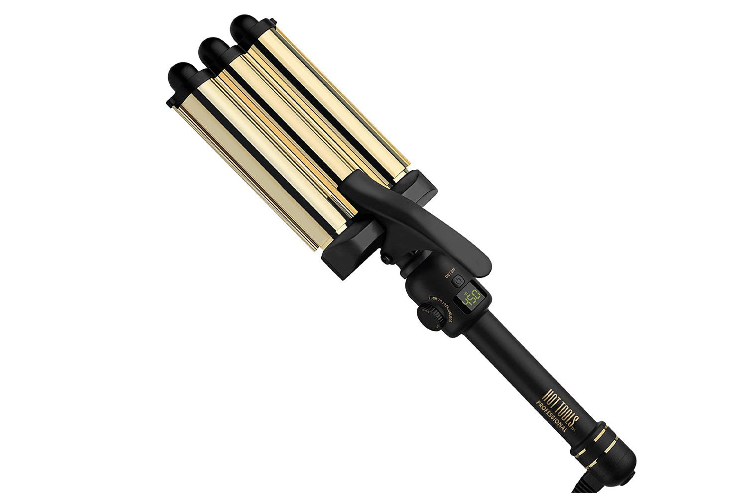 Hot Tools Pro Artist 24K Gold Digital 3 barril Hair Waver