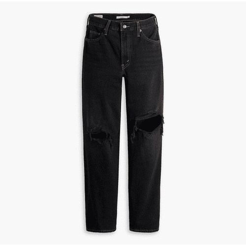 Jeans de jeans de papai folgado de Levi em preto ancorar