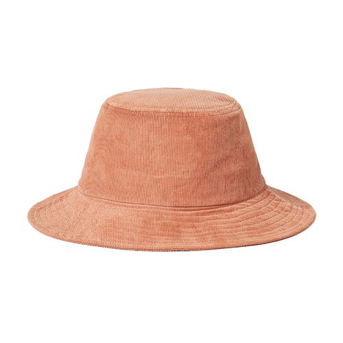 Chapéu balde Loeffler Randall Ivy Cipria em veludo cotelê marrom rosa