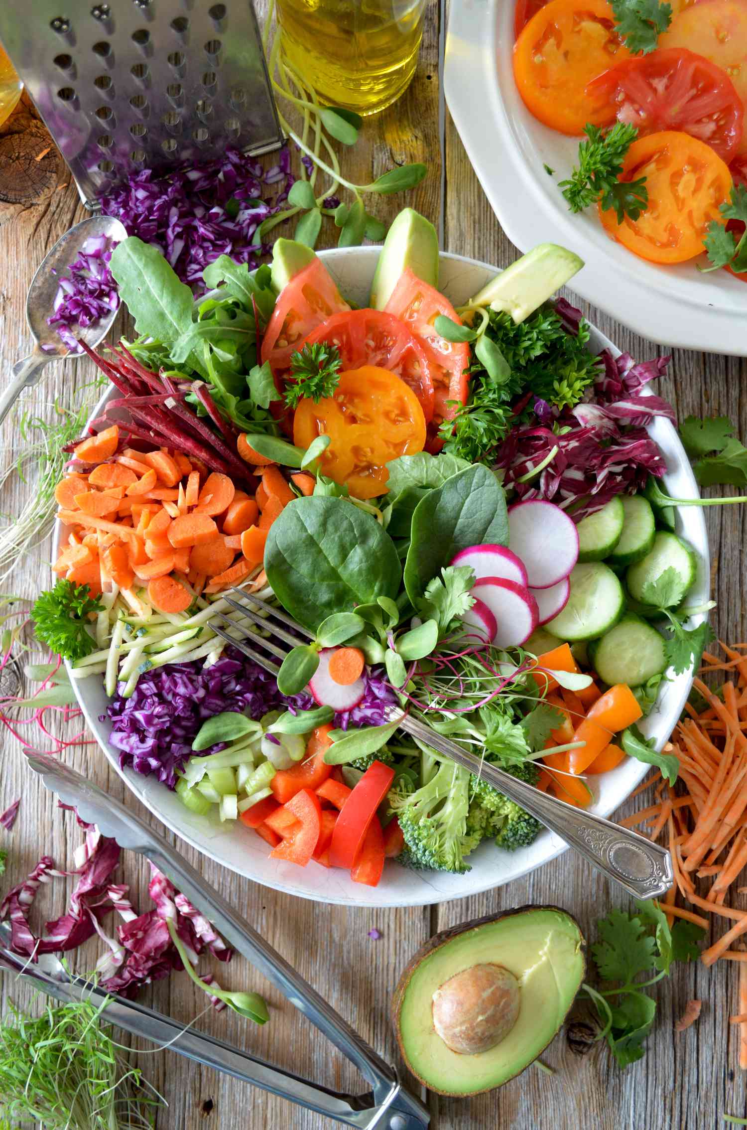 Salada colorida
