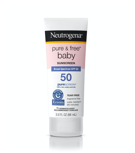 Neutrogena Pure & amp; Protetor solar mineral de bebê grátis SPF 50