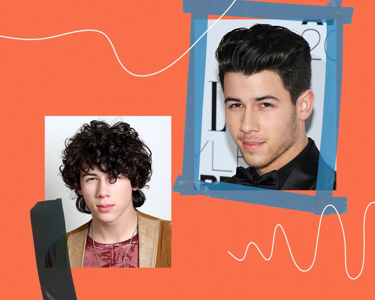 Young Nick Jonas no apelido adulto esquerdo Jonas à direita