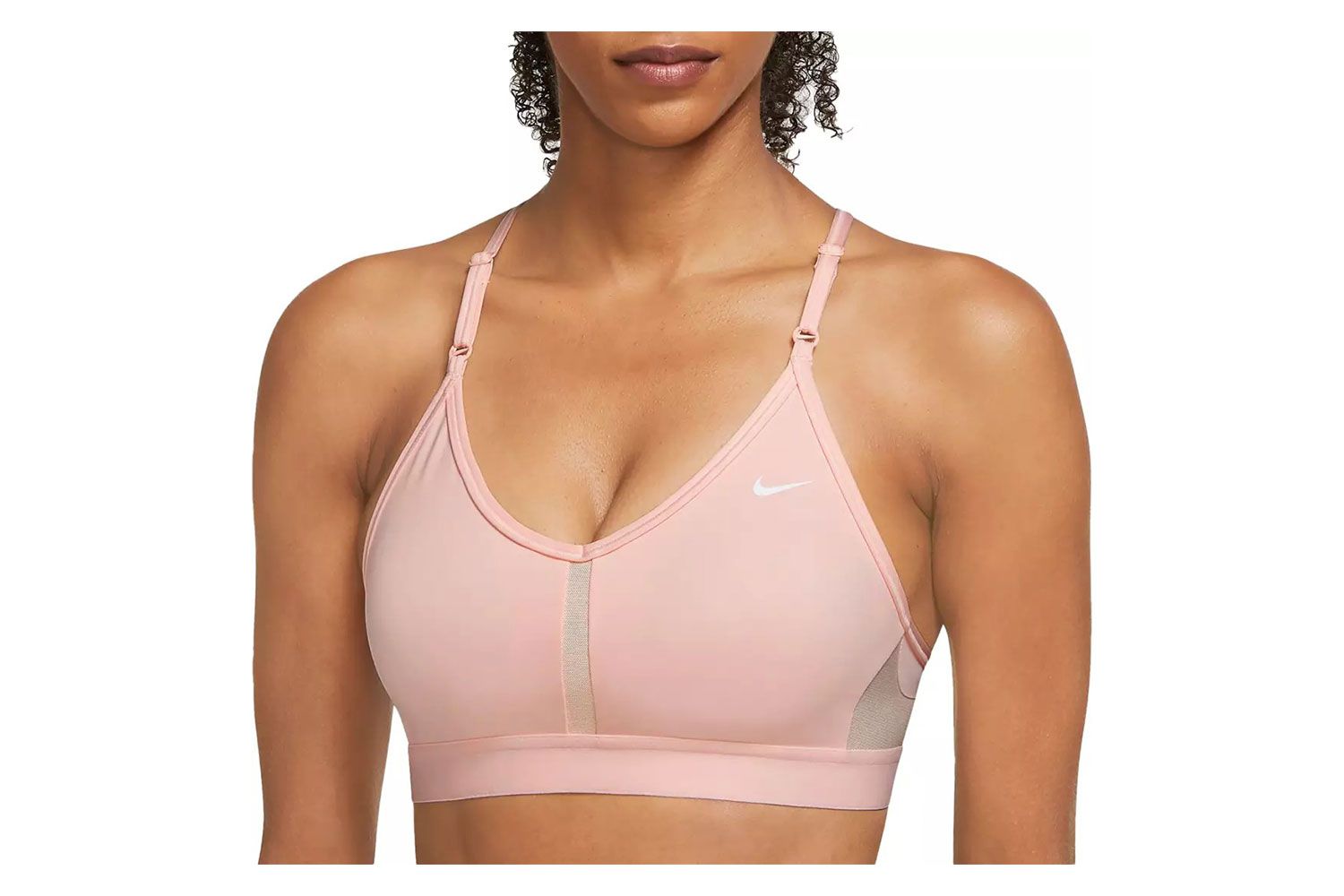 Bra do Bra Nike feminino Dri-Fit Indy Support-Support Poted-Neck
